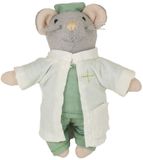 Bambolino Sam & Julia Het Muizenhuis Pluche knuffel Dokter - Speelgoed kinderen - 12 cm - Voor meisjes en jongens - Vanaf 1 jaar - Bambolino Toys