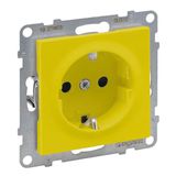 LEGRAND SEANO 765322 Geaard stopcontact met verhoogde aanraakbeveiliging, aansluitdoos, steekklemmen, 16 A, 250 V, kleur: geel