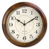 Kesin Wandklok hout 35 cm stille wandklok grote decoratieve batterij aangedreven niet tikkende analoge retro klok voor woonkamer, keuken, slaapkamer
