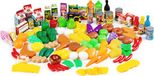ECOTOYS Ecostore Speelgoed eten - boodschappen - 120-delig - kunststof