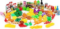 ECOTOYS Ecostore Speelgoed eten - boodschappen - 120-delig - kunststof