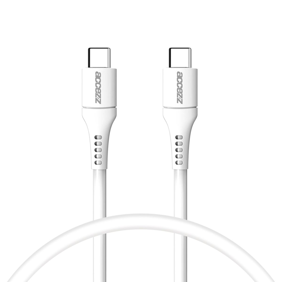 Accezz USB-C naar USB-C Kabel - 0.2m - Wit