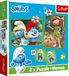 Trefl Smurfen Puzzel en Memory Spel - 2in1 Kinderspel Karton