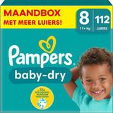 Pampers Baby Dry Maat 8 Maandbox 112 stuks 17+ KG