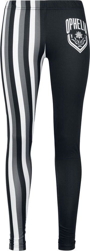 Wednesday Ophelia Dames Legging - zwart/wit - L