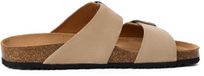 Tamaris - Heren - Muiltjes - Beige - Leer - Maat 44