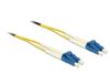 DeLOCK Câble fibre optique LC-LC OS2 monomode 1m jaune