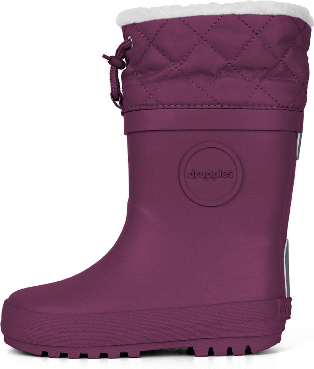Druppies Regenlaarzen Gevoerd - Winter Boot - Paars - Maat 33