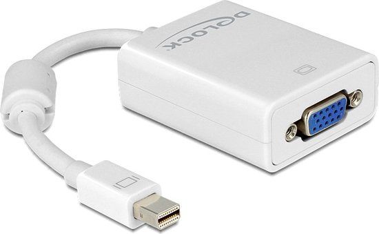 Delock Mini DisplayPort naar VGA adapter - wit