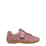 Geox Dames Lage Sneakers Snake Oud Donkerroze Leer Synthetisch Rubber 38