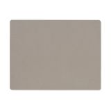 LIND DNA Set de table Serene Square M 26,5x34,5 cm Cendré
