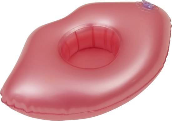 Enjoy summer Opblaasbare Cupholder Lippen 20 Cm Roze