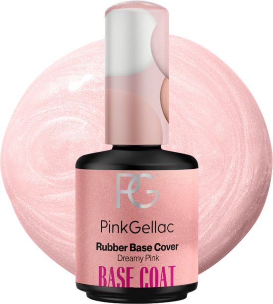 Pink Gellac Rubber Base Cover Dreamy Pink Gel Nagellak - 15ml