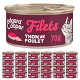 Edgard & Cooper Kattenfilet (tonijn en kip, 70 g x 24)
