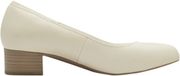Tamaris Leren ballerina's met hak Ivory 37
