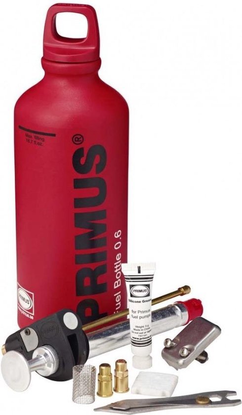 Primus Gravity Multi Fuel campingkooktoestel accessoire grijsrood