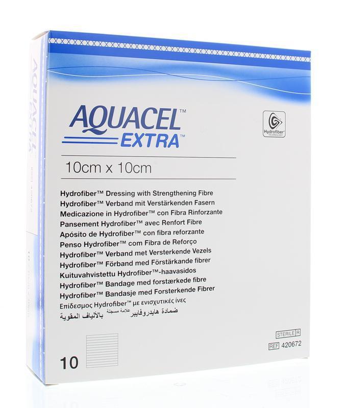 Aquacel extra 10 x 10 cm 10 stuks