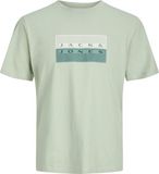 JACK&JONES JCOFUSION DOTS PRINT TEE SS CREW SN Heren T-shirts S Aqua Gray