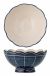 Bloomingville Caliam serveerschaal blauw steengoed rond 25 cm