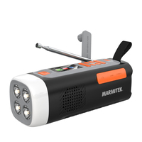 Marmitek RESQ 200 Noodradio - Draagbare DAB+, FM Radio met Bluetooth 5.3, LCD Display, USB-C, 4500 mAh Batterij, en Zaklamp