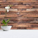 Walplus Flexiplus Timber Strips, afneembaar, zelfklevend, wandmontage, kinderkamer, huis, kantoor, decoratie, 4 stuks
