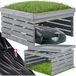 tectake® Garage pour robot tondeuse - Boîtier en bois avec toit végétalisé, bac à plantes, bac à fleurs - Rangement de jardin pour tondeuse - Résistant aux intempéries et aux UV - 84 x 78 x 46 cm