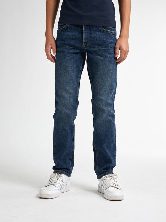 Petrol Industries Jongens Jeans Straight Fit Starling - Stretch Denim - Kinderkleding - Blauw - Maat 122