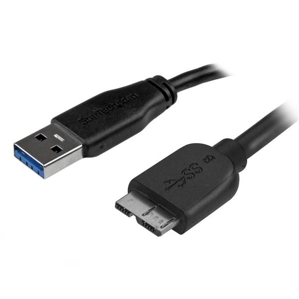 StarTech.com Micro USB 3.0 Cable - 0.5m - Black