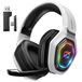 Ozeino Draadloze gamingheadset voor pc, PS5, PS4-2,4 GHz, lossless audio USB & Type-C Ultra Stabiele Gaming Hoofdtelefoon met Flip Microfoon, 30 uur Batterij Gamer Headset voor Switch, Laptop, Mobiel