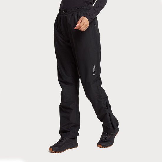 TENSON Winga Regenbroek Dames Zwart, wit