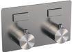 Brauer Brushed Edition - 2-weg inbouwthermostaat met drukknoppen - RVS Geborsteld PVD
