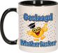 Bellatio Decorations Geslaagd cadeau mok - zwart - Geslaagd Motherfucker - Ca. 300 ml