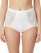 J&C Licht Corrigerende Taille Slip Dames - Kanten Corrigerend Dames Ondergoed - Wit / XL