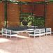 Maison Exclusive - Ensemble de jardin, 13 pièces, avec coussins, blanc, pin massif