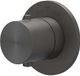 IVY Concord Symmetry Afbouwdeel voor Flow-Through Inbouwstopkraan met Rond Rozet - Geborsteld RVS316 - Carbon Black PVD