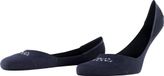 FALKE Cool 24/7 onzichtbar eenkleurig katoen footies heren blauw - maat 47-48