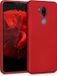 kwmobile telefoonhoesje geschikt voor LG G7 ThinQ / Fit / One - Hoesje voor smartphone - Back cover in metallic donkerrood