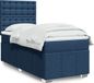 Maison Exclusive - Sommier à lattes de lit avec matelas bleu 100x200 cm tissu