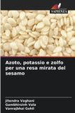 Azoto, OmniScriptum SRL Azoto, potassio e zolfo per una resa mirata del sesamo