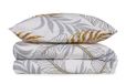 Nuit Des Rêves Ranforce Single Quilt Cover Set (135 x 200 cm), 100% katoen, grijs en mustard