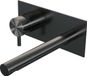 Brauer Gunmetal Edition Inbouw Wastafelmengkraan met Rechte Uitloop en Afdekplaat Model B2 Gunmetal Geborsteld PVD