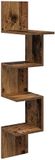 vidaXL Wandplank Muurmontage Oud hout 32 x 21 x 107 cm Bewerkt hout