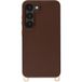 Selencia Rivièra MagSafe Backcover met afneembare haakjes voor de Samsung Galaxy S23 - Choco Brown