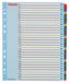 Esselte 100210 Index numérique à onglets Boîte multicolore