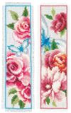 Vervaco - Bladwijzer kit - Bloemen en vlinders set van 2