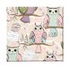 Homemania Uilenafbeelding voor woonkamer, slaapkamer, meerkleurig, 60 x 3 x 60 cm HM20KNV60x60-134, polyester, hout