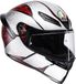 AGV K1 S Speedarmor Integraalhelm Zwart/grijs/rood Maat XL