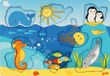 GOKI Puzzel - Zeedieren - 7 Delen - Hout