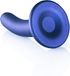 Shots Ouch! OU819MBL Smooth G-Spot Dildo 12 cm Metallic Blue