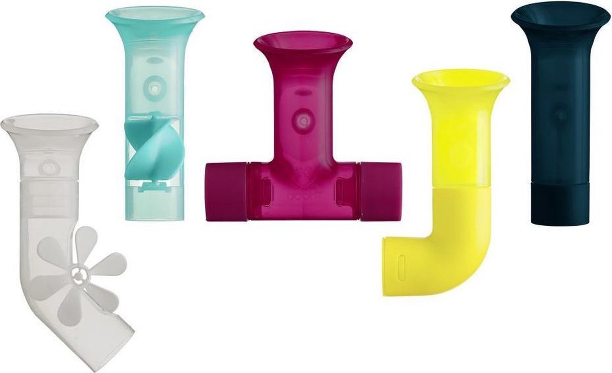BOON Badspeelgoedset Pipes Junior 24 X 16,2 Cm 5-delig - Multicolor